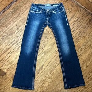 Daytrip | Leo Boot Cut Medium Wash Embellished Denim Jeans Size 27L